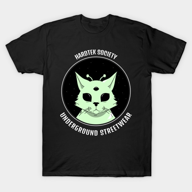 HARDTEK Society Cat T-Shirt by T-Shirt Dealer